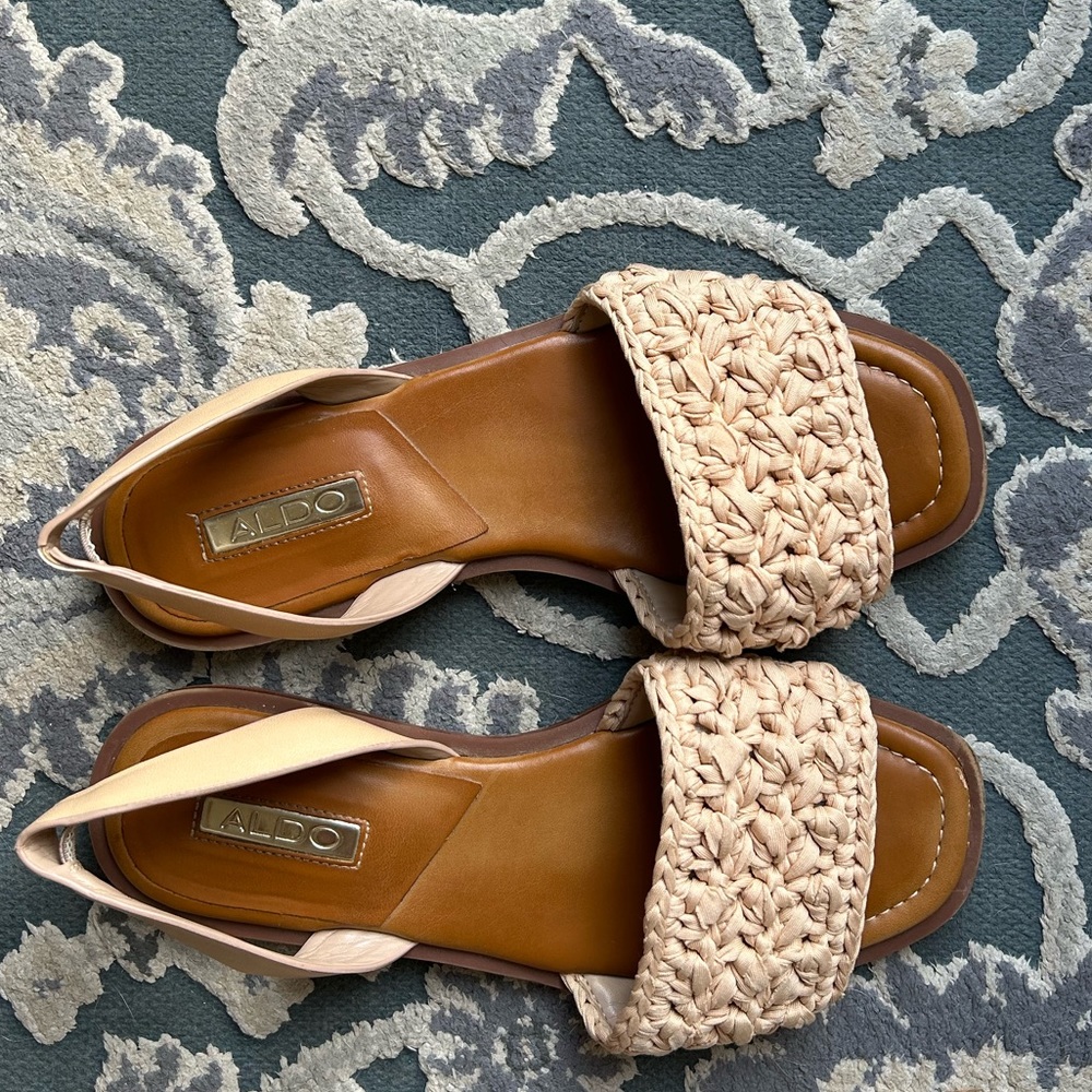 Aldo Woven Sling-back Sandals